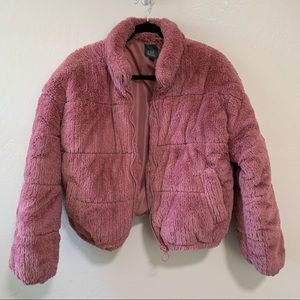Pink Faux Jacket